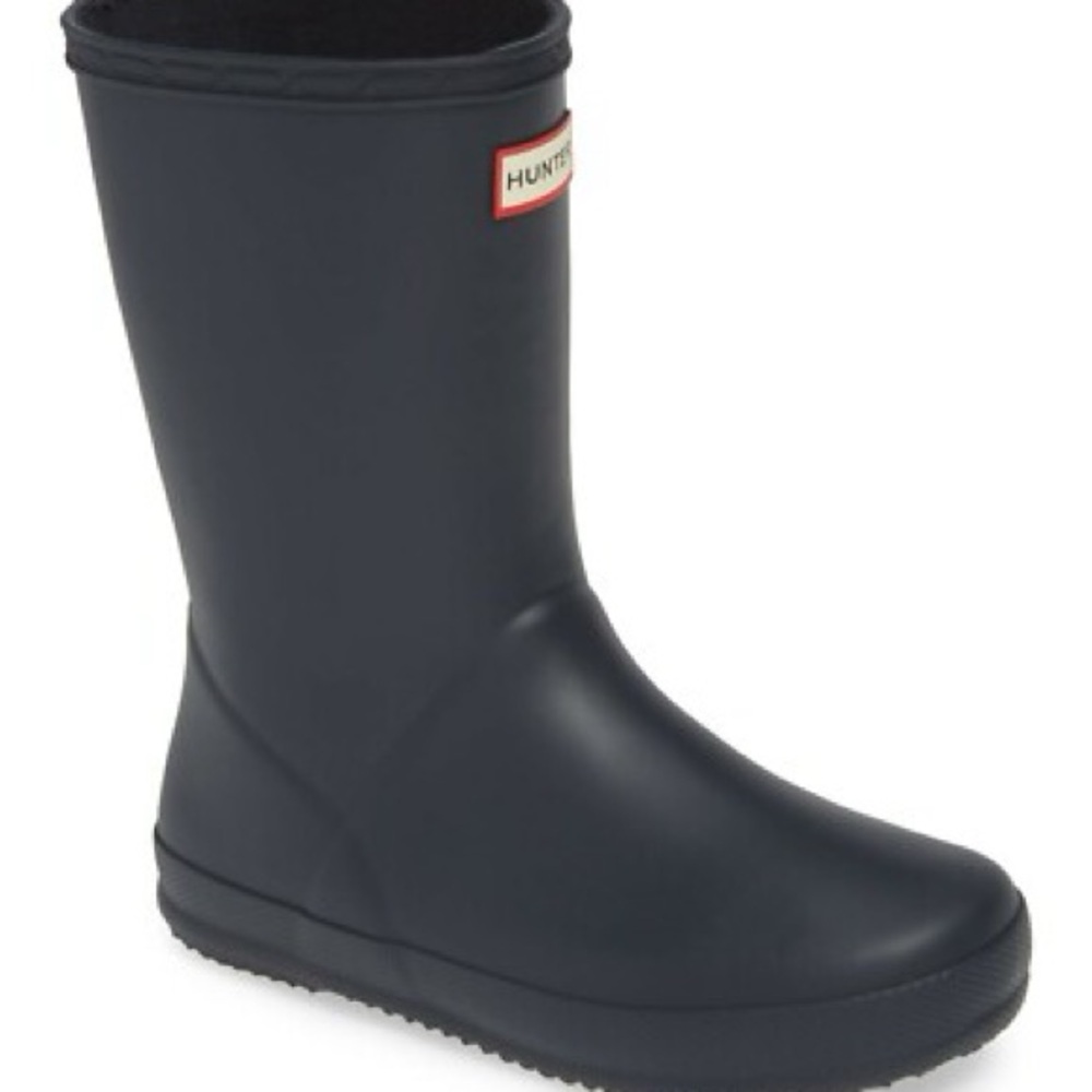 Hunter Kids Black Rain Boots - Picture 2 of 2